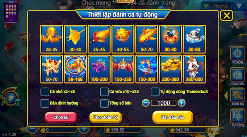 Bí kíp chiến thắng đậm trong game Bắn cá Dễ dàng